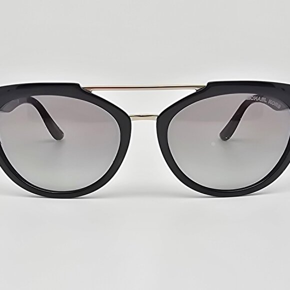 *SOLD* Michael Kors MK2107 Santa Ana Black Gold Frame Grey Lens Aviator Sunglass - Picture 2 of 16